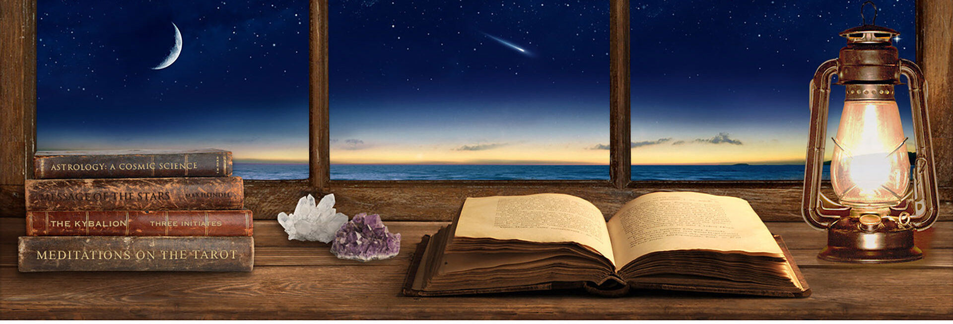 Astrology and Tarot window view